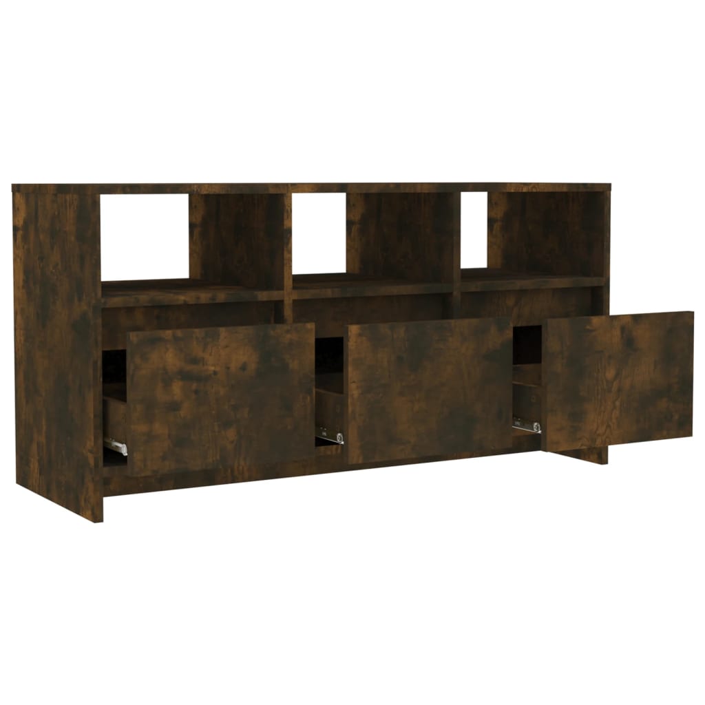 vidaXL TV Stand Smoked Oak 40.2"x14.8"x20.7" Engineered Wood