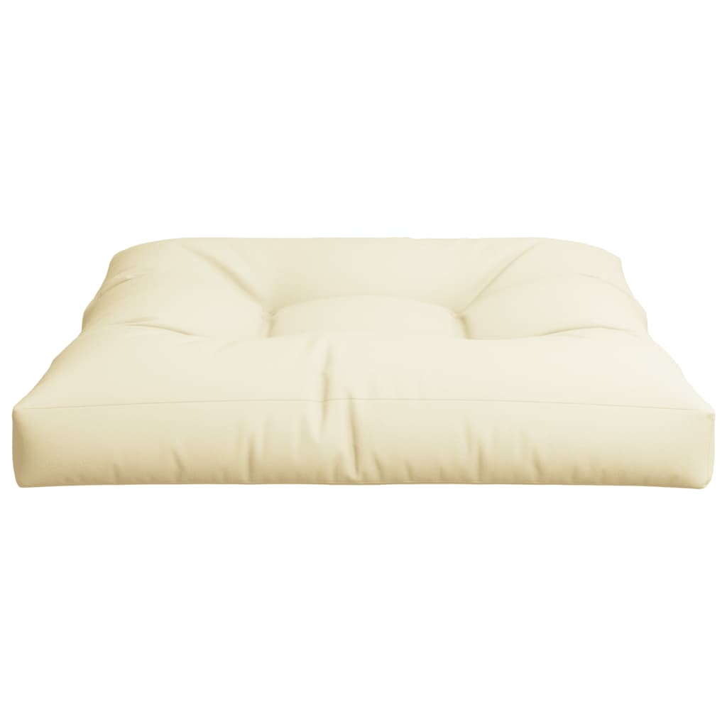 vidaXL Pallet Cushion Cream 27.6"x27.6"x4.7" Fabric