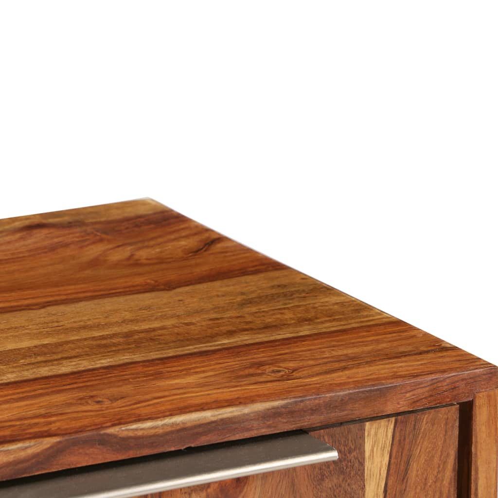 vidaXL TV Stand Solid Wood Sheesham with Honey Finish 46.5"x11.8"x15.7"