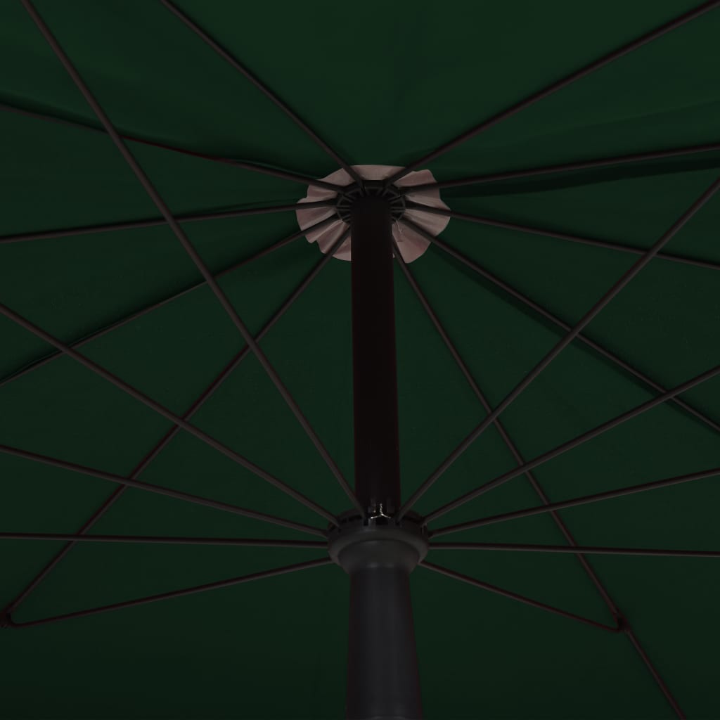 vidaXL Garden Parasol with Pole 78.7"x51.2" Green