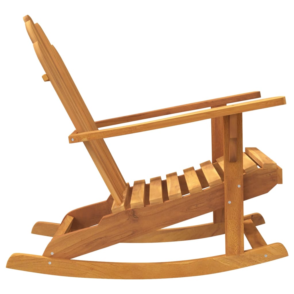vidaXL Patio Adirondack Rocking Chair 31.1"x39.4"x40.6" Solid Wood Teak