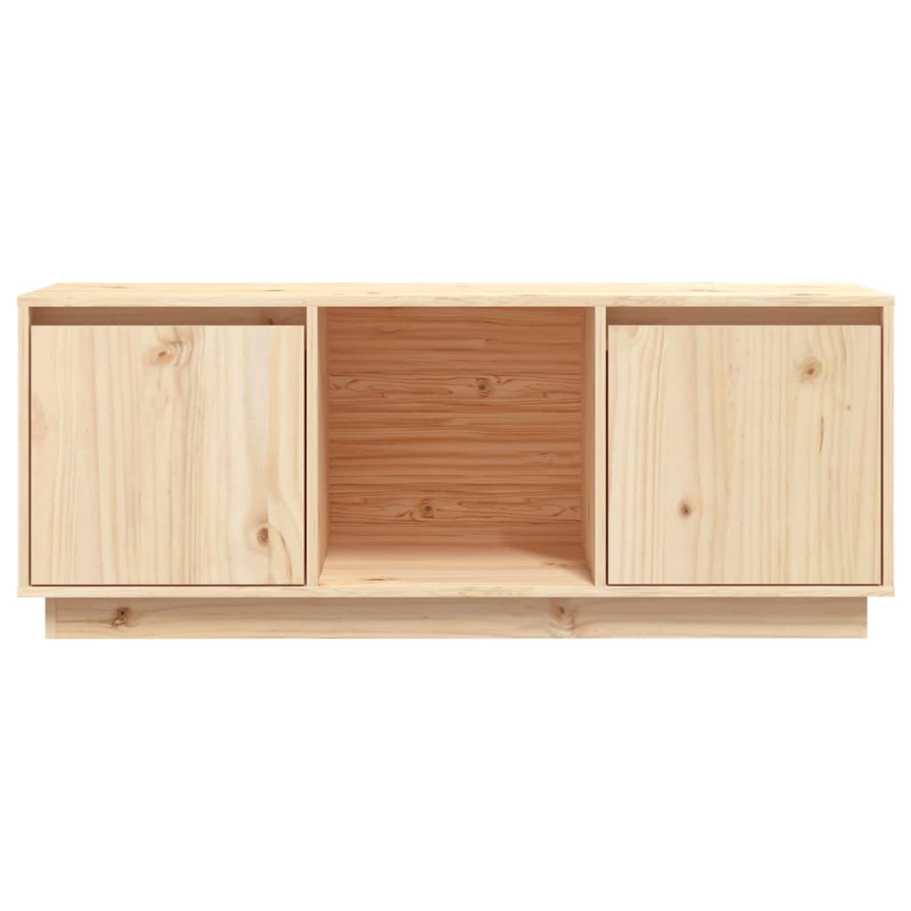 vidaXL TV Cabinet 43.5"x13.8"x17.3" Solid Wood Pine