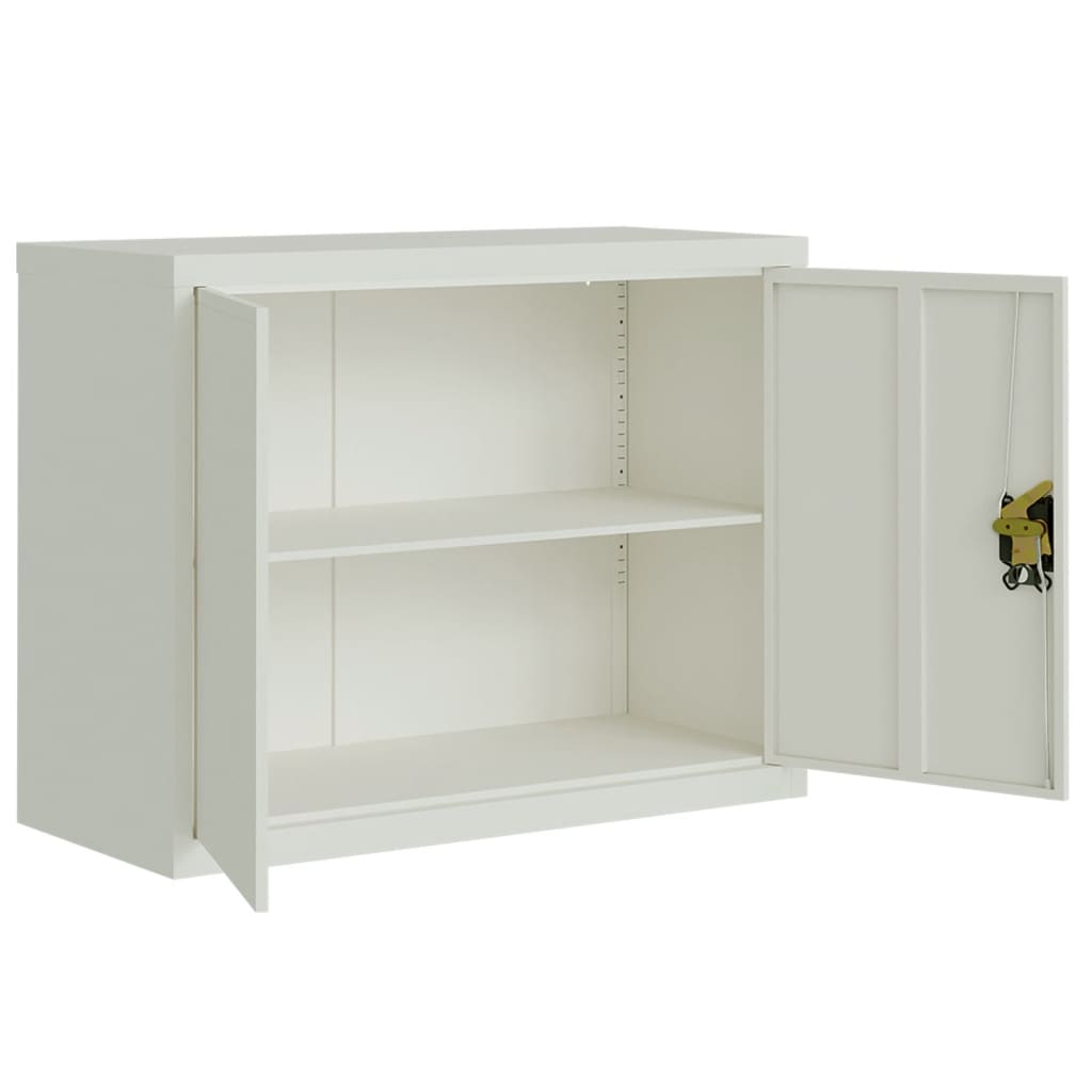 vidaXL File Cabinet Light Gray 35.4"x15.7"x43.3" Steel