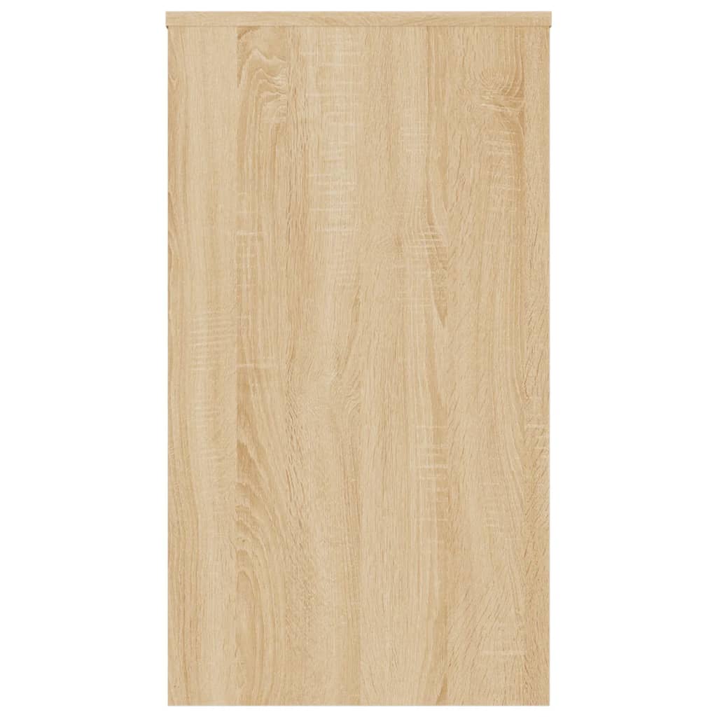 vidaXL Desk Sonoma Oak 35.4"x15.7"x28.3" Engineered Wood
