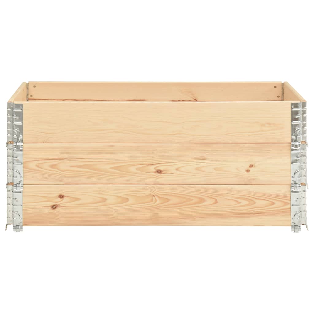 vidaXL Raised Beds 3 pcs 39.4"x59.1" Solid Pine Wood