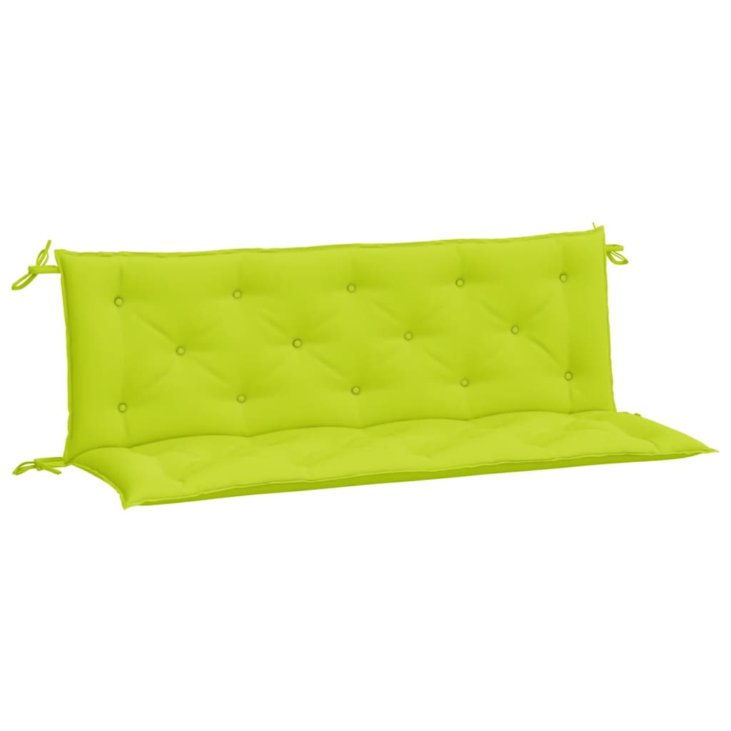 vidaXL Garden Bench Cushions 2pcs Bright Green 59.1"x19.7"x2.8" Oxford Fabric