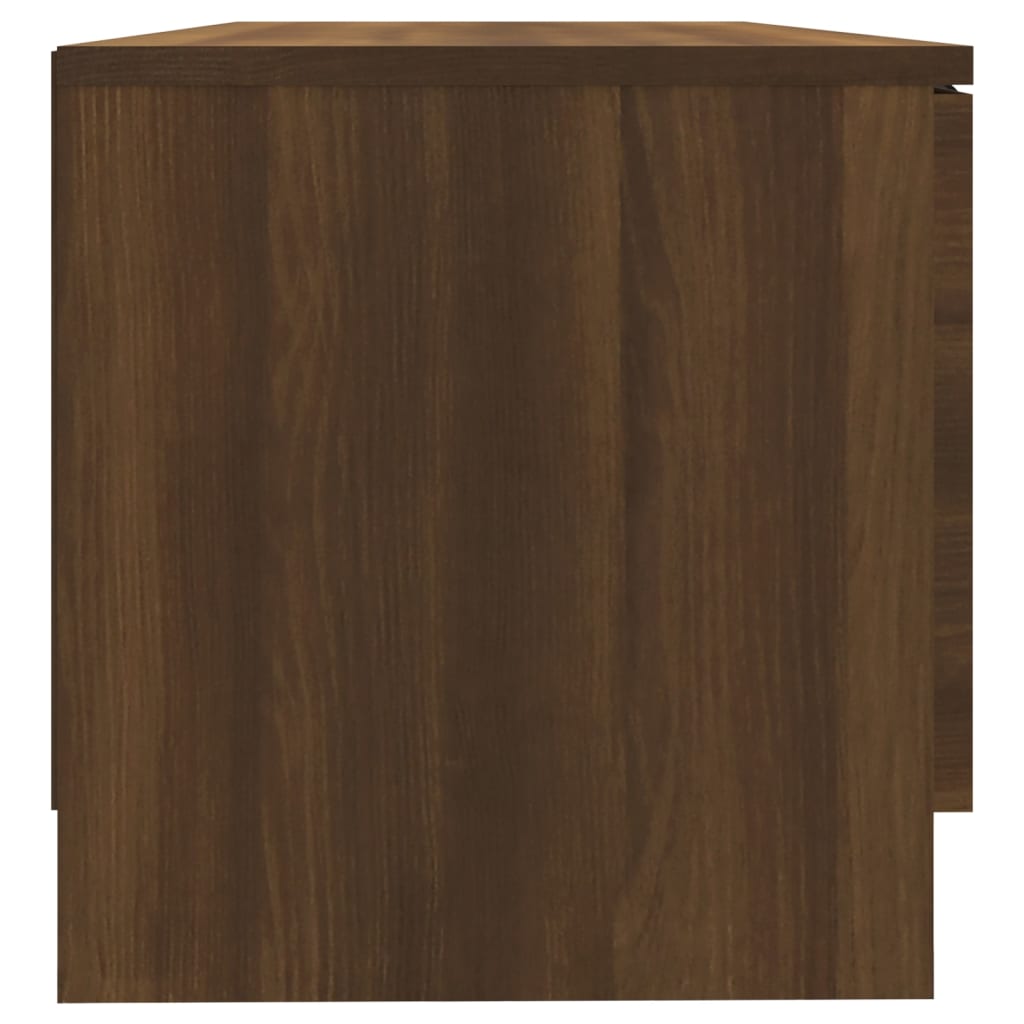 vidaXL TV Stand Brown Oak 31.5"x13.8"x14.4" Engineered Wood