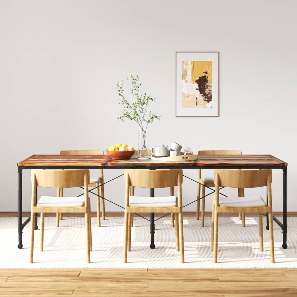 vidaXL Dining Table Solid Reclaimed Wood 94.5"