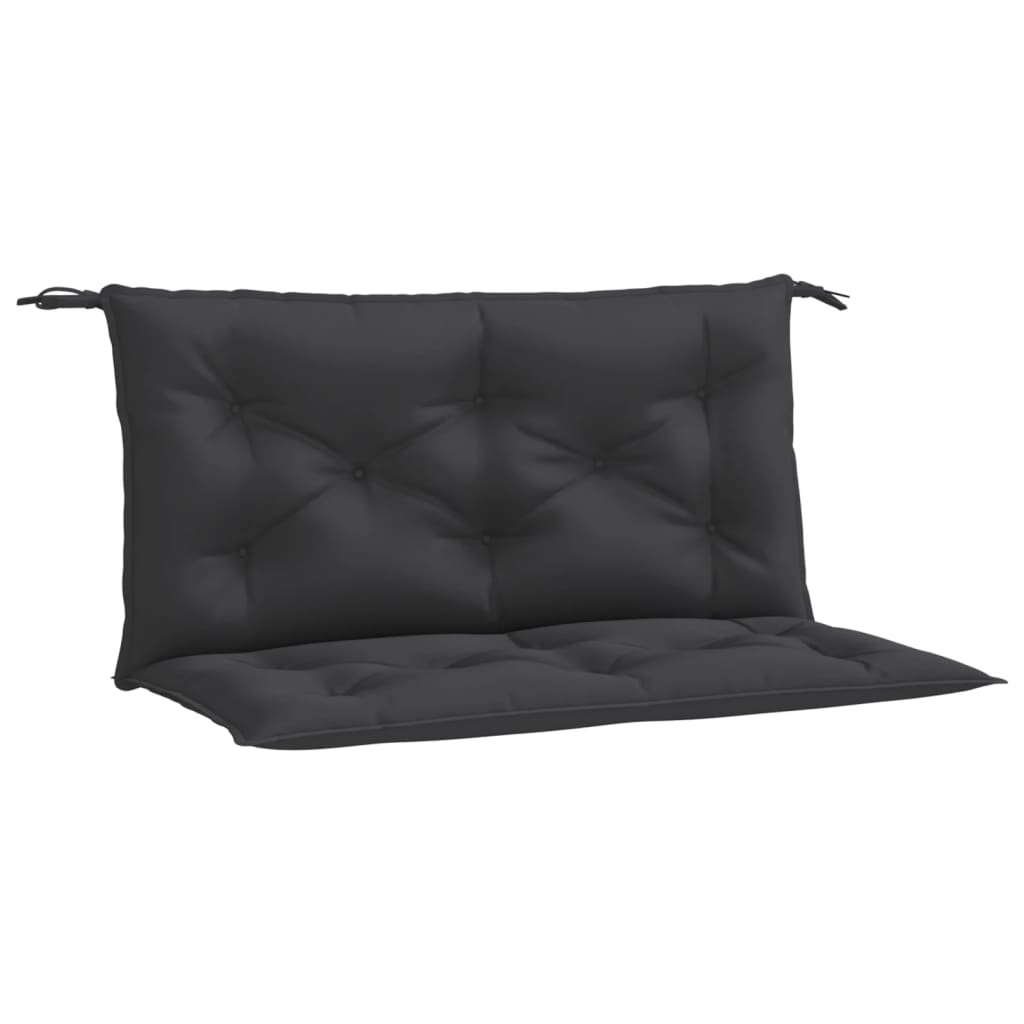 vidaXL Garden Bench Cushions 2pcs Black 39.4"x19.7"x2.8" Oxford Fabric
