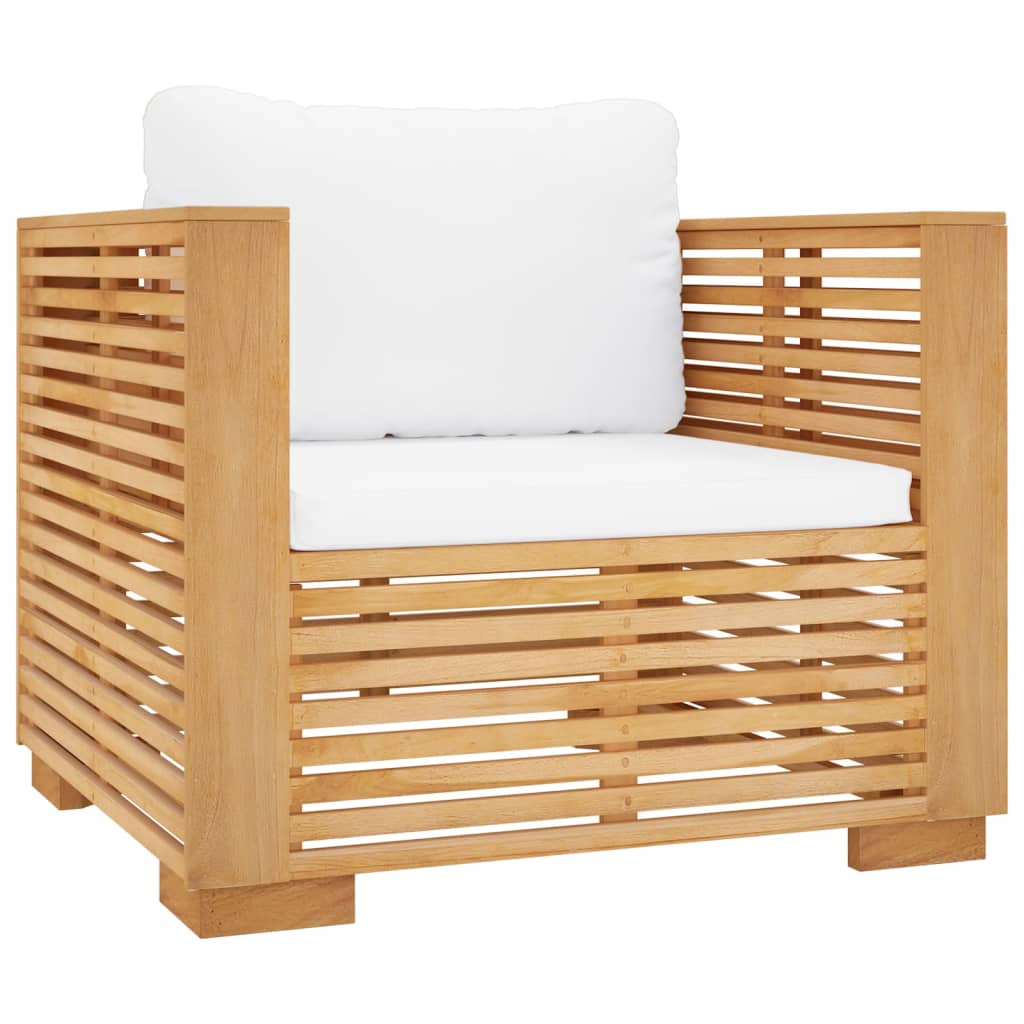 vidaXL 6 Piece Patio Lounge Set with Cushions Solid Wood Teak