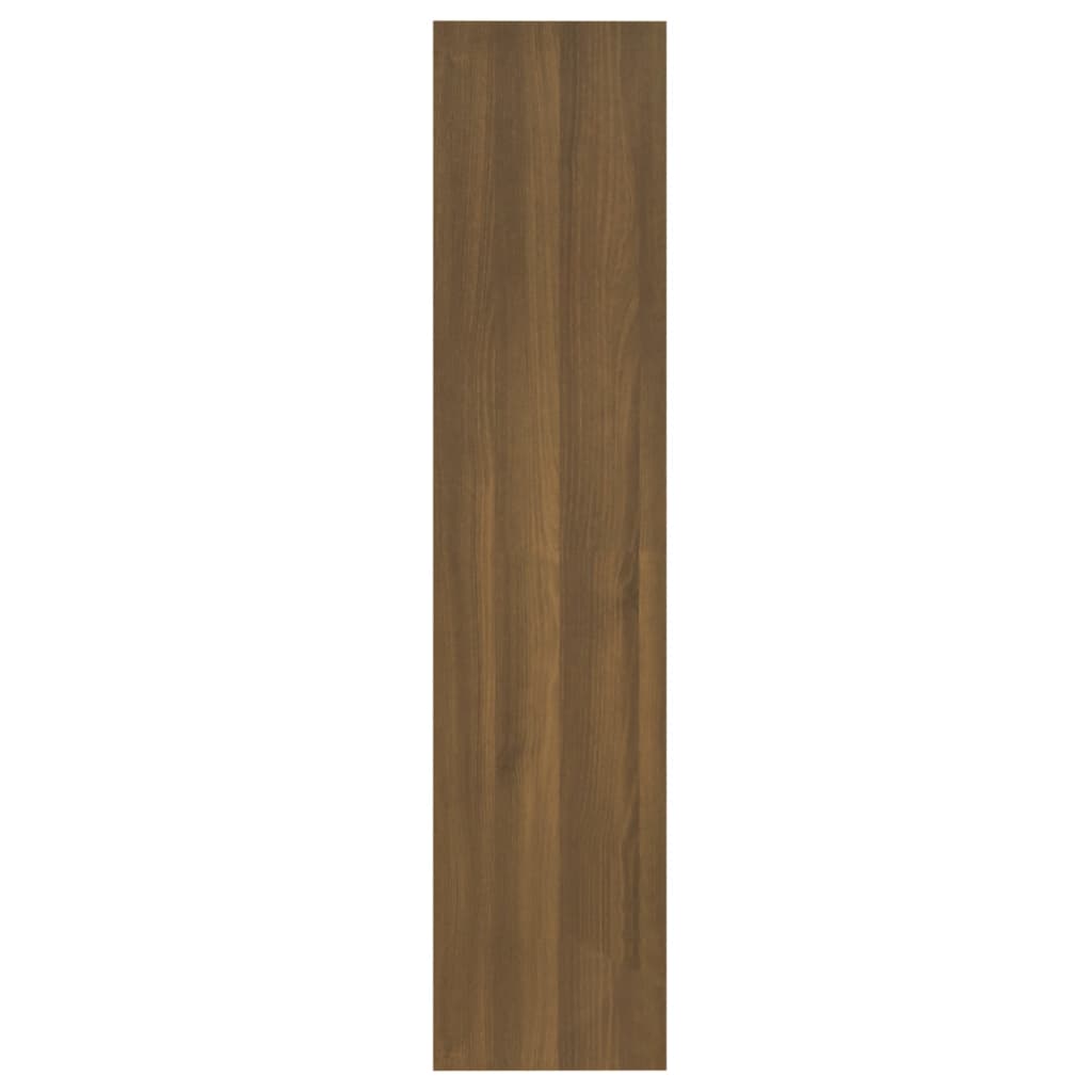 vidaXL Book Cabinet/Room Divider Brown Oak 23.6"x11.8"x53.1" Engineered Wood