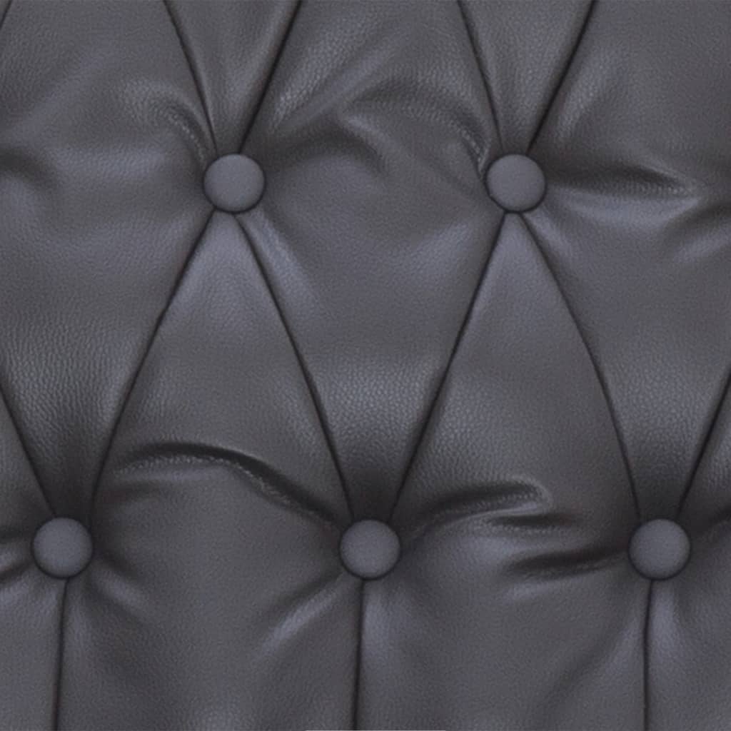 vidaXL Reclining Chair Gray Faux Leather