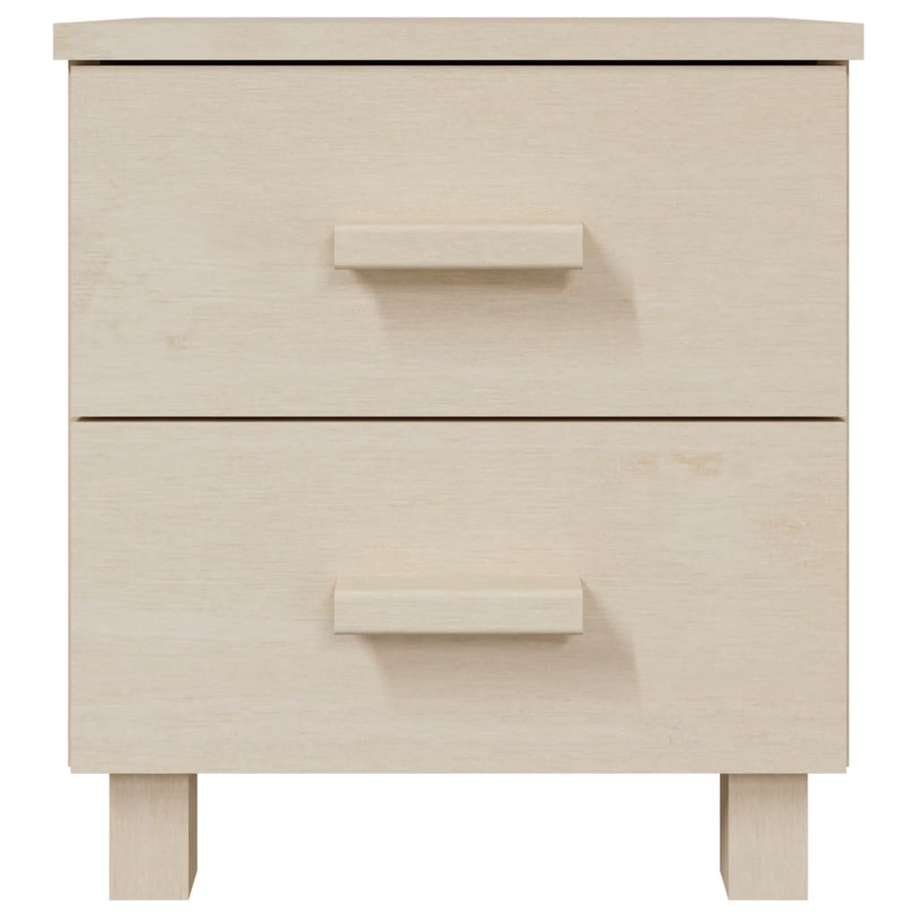 vidaXL Bedside Cabinet Honey Brown 15.7"x13.8"x17.5" Solid Pinewood
