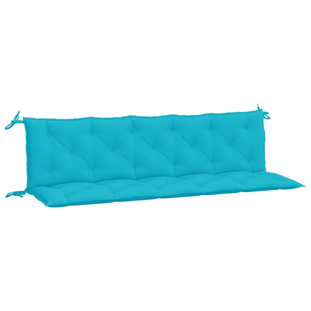 vidaXL Garden Bench Cushions 2 pcs Turquoise Oxford Fabric