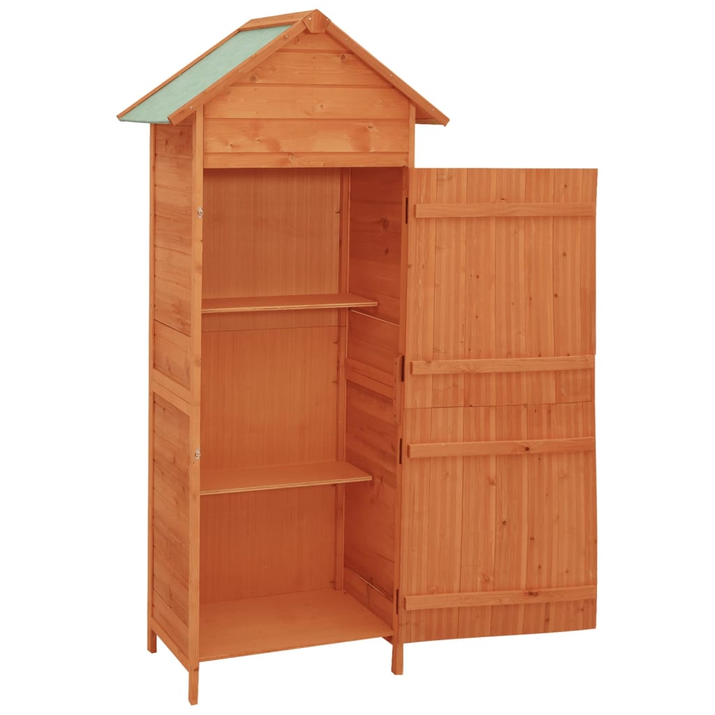 vidaXL Patio Storage Cabinet Brown 31.1"x19.3"x74.8"