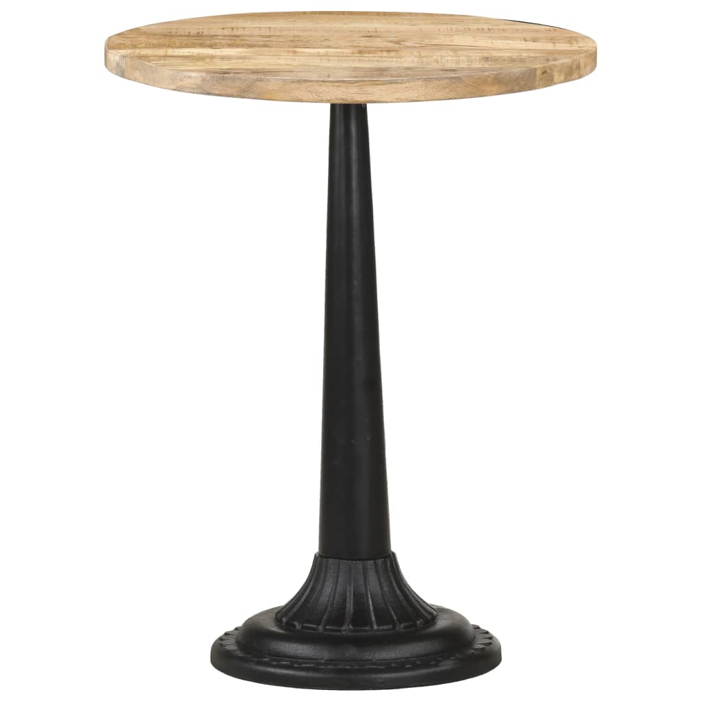 vidaXL Bistro Table Ø23.6"x29.9" Rough Mango Wood