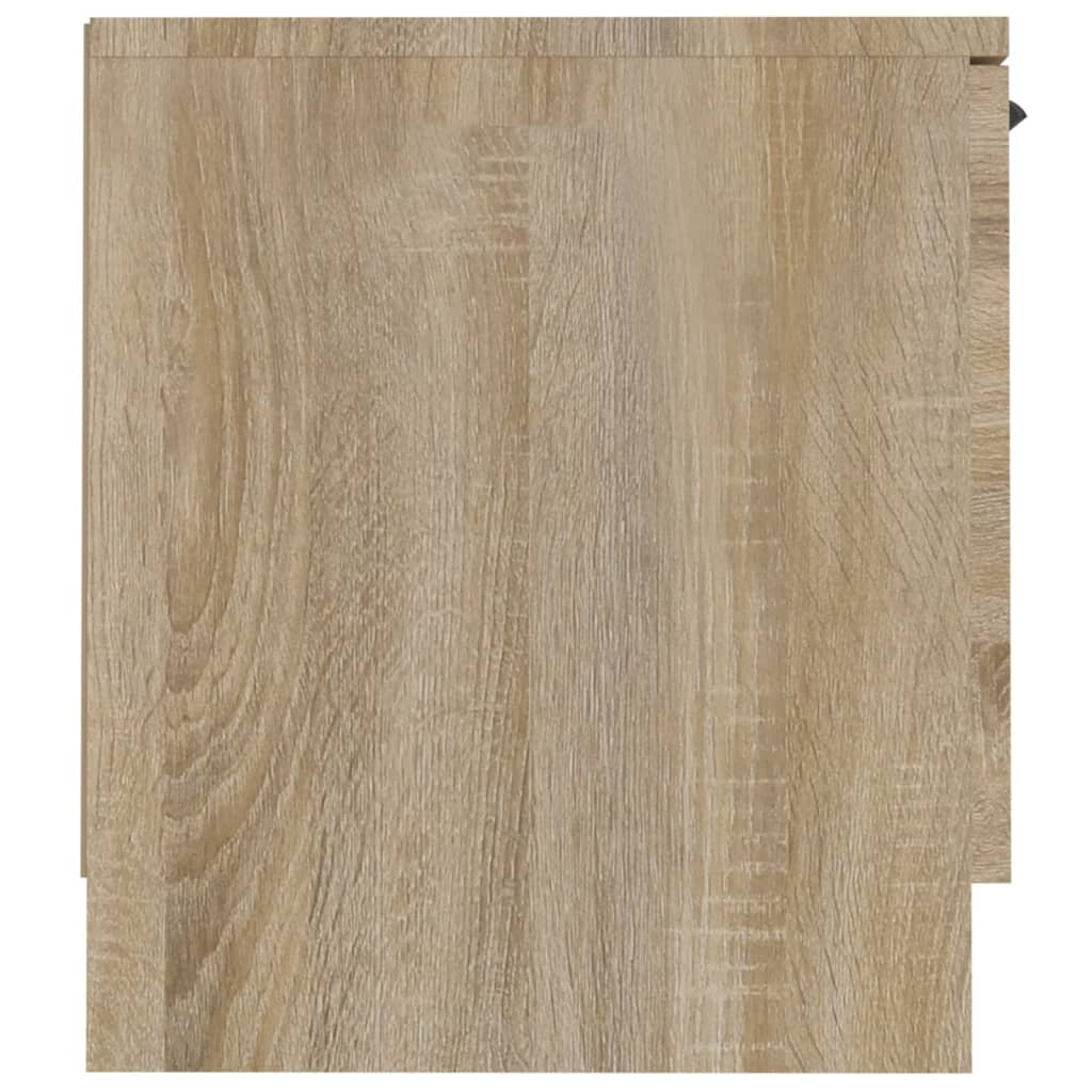 vidaXL TV Cabinet Sonoma Oak 55.1"x13.8"x15.7" Engineered Wood