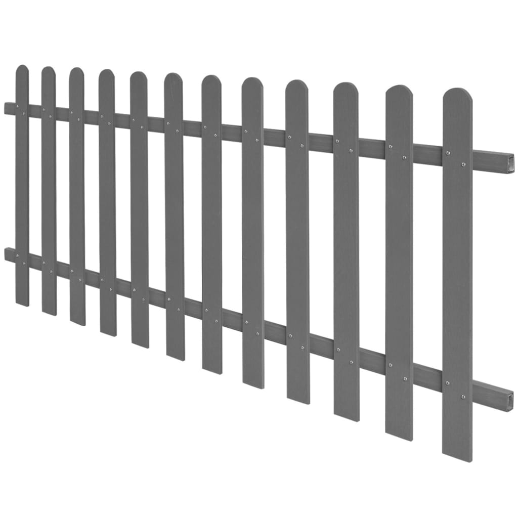 vidaXL Picket Fence WPC 78.7"x31.5"