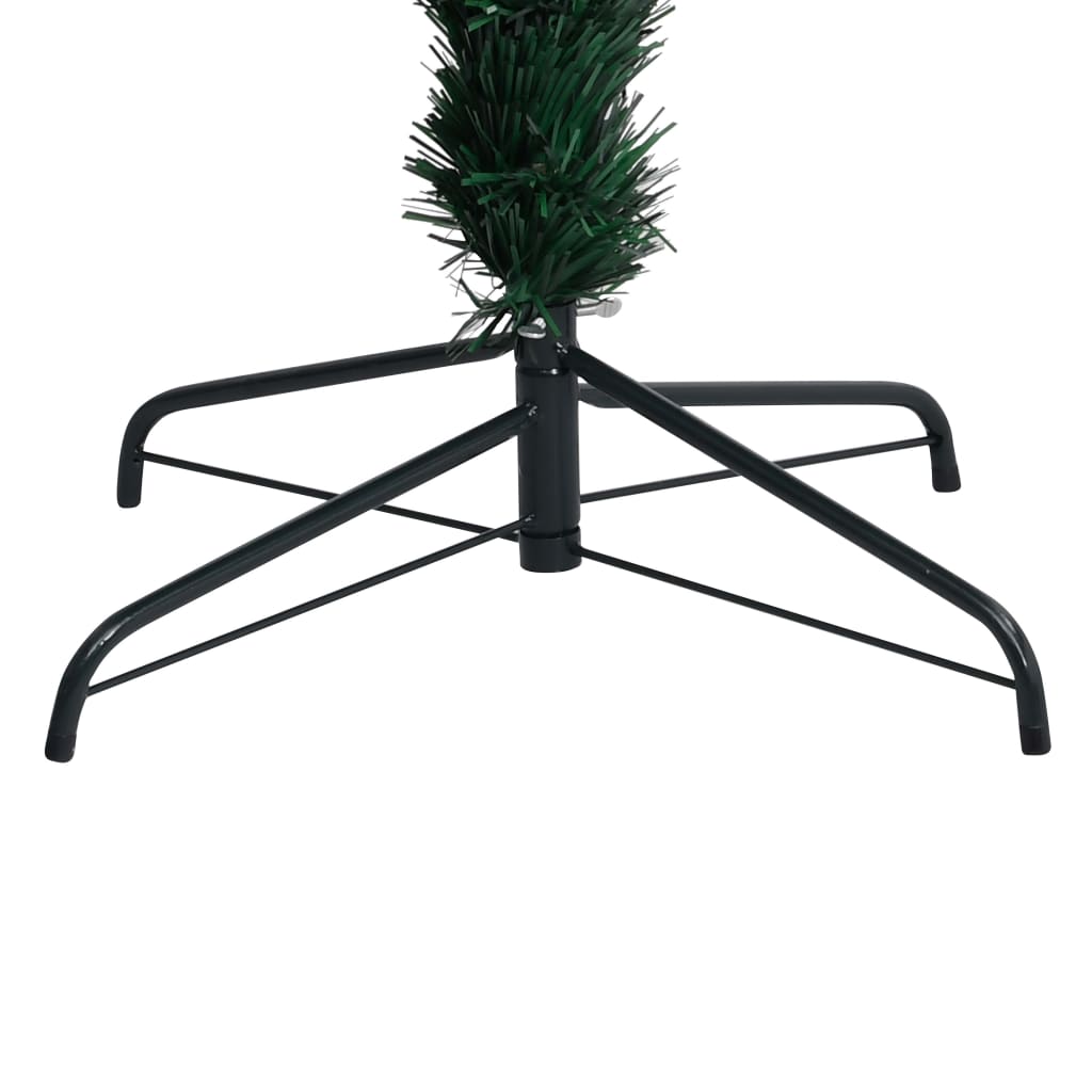 vidaXL Artificial Christmas Tree with Stand Green 4 ft Fiber Optic