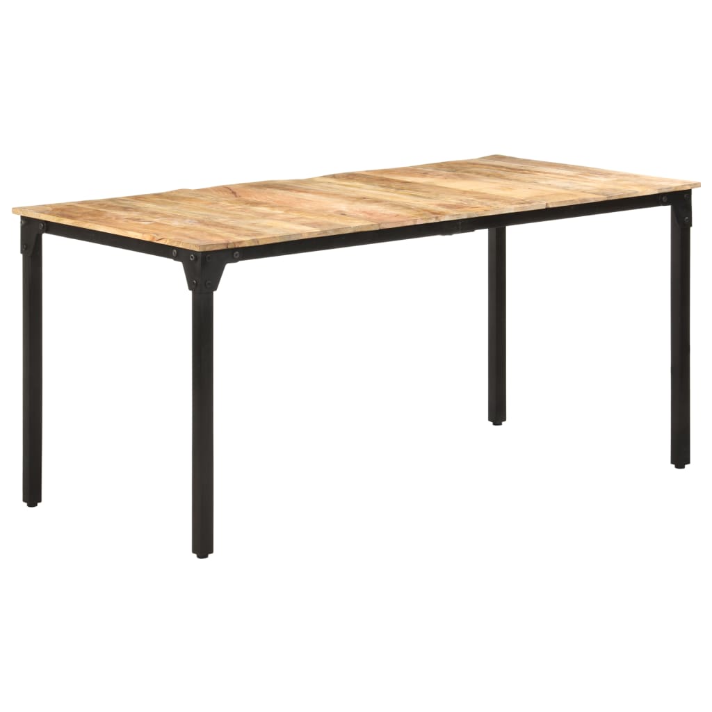 vidaXL Dining Table 63"x31.5"x29.9" Rough Mango Wood