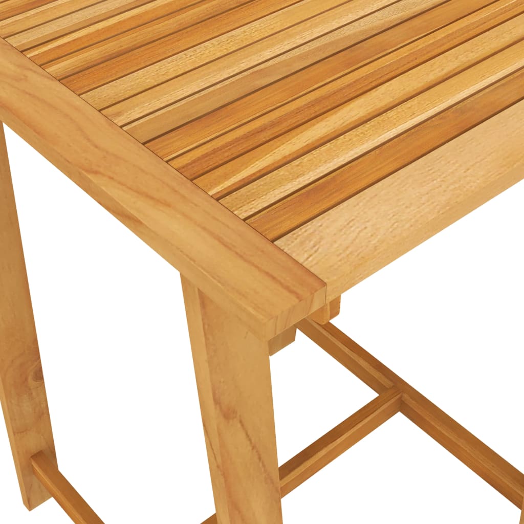 vidaXL Garden Bar Table 27.6"x27.6"x40.9" Solid Acacia Wood