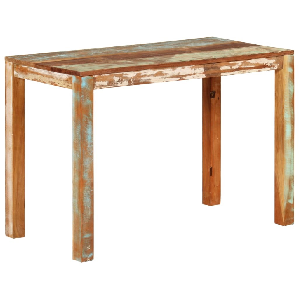 vidaXL Dining Table 43.3"x21.7"x29.9" Solid Wood Reclaimed