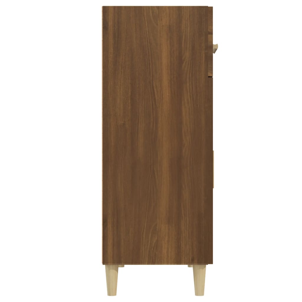 vidaXL Sideboard Brown Oak 27.4"x13.4"x35" Engineered Wood