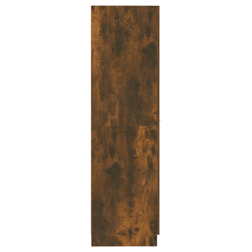 vidaXL Apothecary Cabinet Smoked Oak 11.8"x16.7"x59.1" Engineered Wood