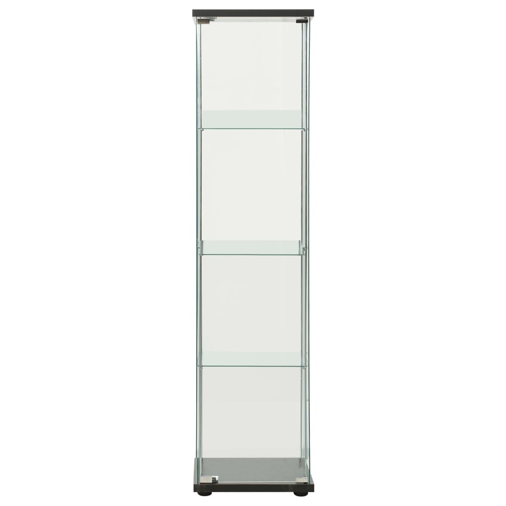 vidaXL Storage Cabinet Tempered Glass White