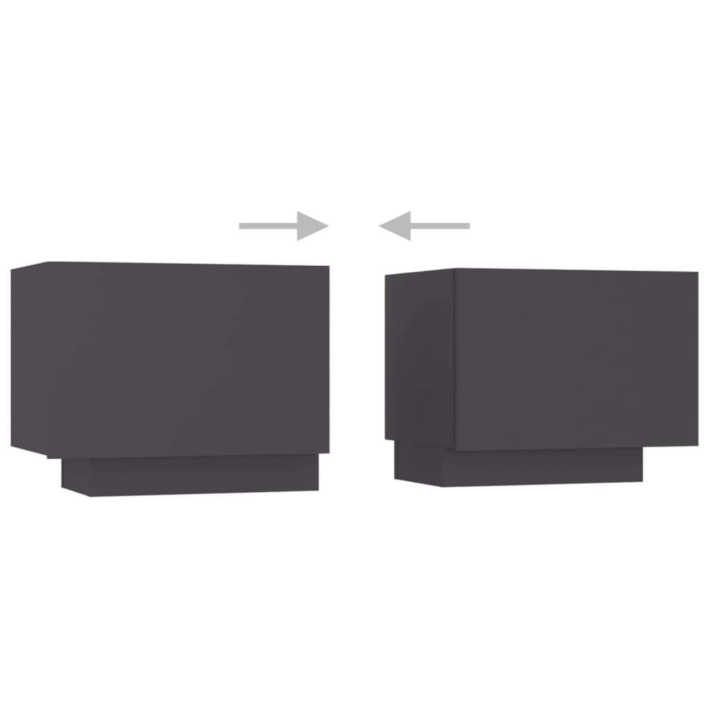 vidaXL TV Cabinet Gray 39.4"x14"x16" Chipboard