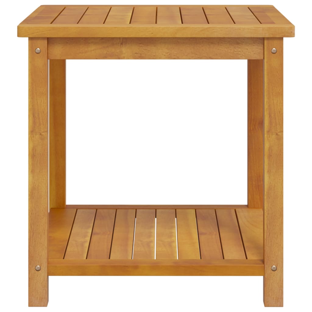 vidaXL Side Table Solid Acacia Wood 17.7"x17.7"x17.7"