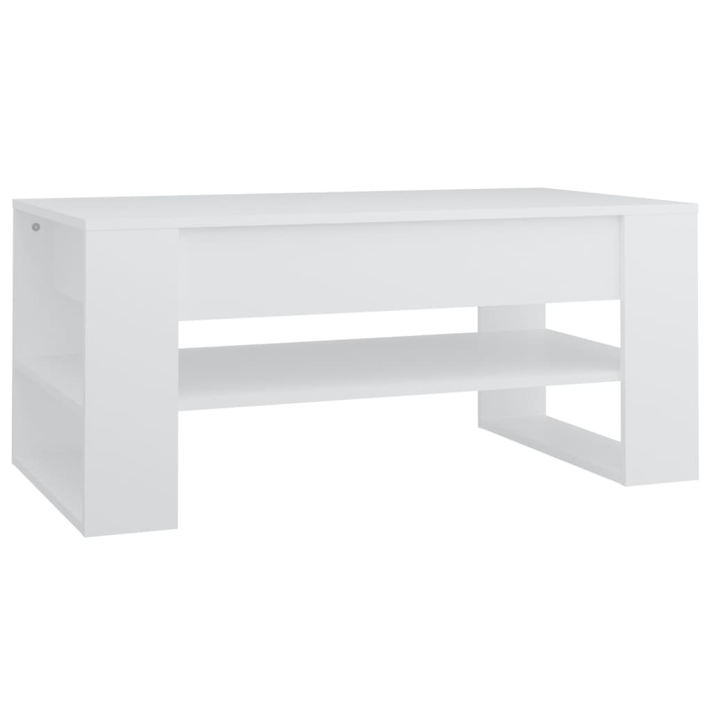 vidaXL Coffee Table White 40.2"x21.7"x17.7" Engineered Wood