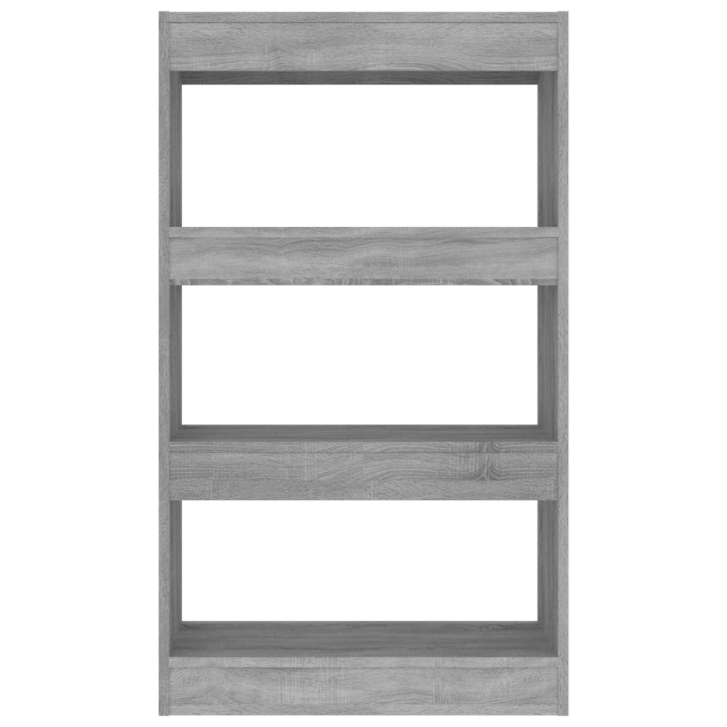 vidaXL Book Cabinet/Room Divider Gray Sonoma 23.6"x11.8"x40.6" Engineered Wood