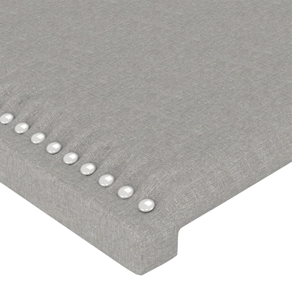 vidaXL Headboards 2 pcs Light Gray 35.4"x2"x30.7"/34.6" Fabric