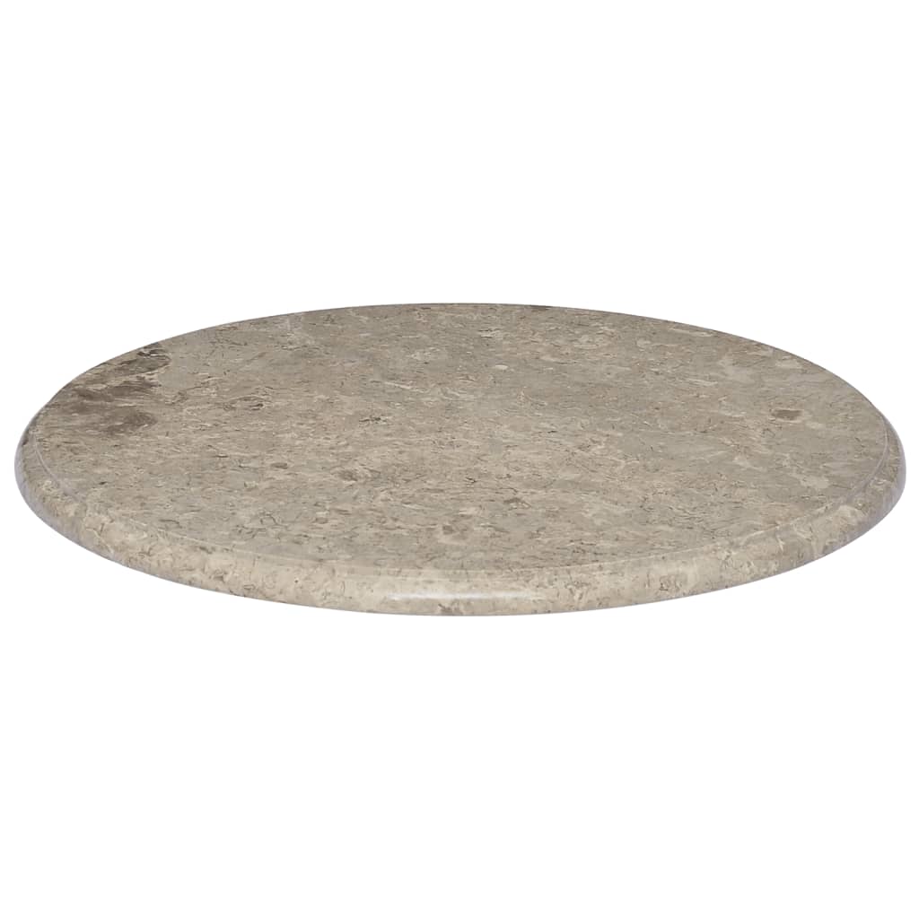 vidaXL Table Top Gray Ø23.6"x1" Marble