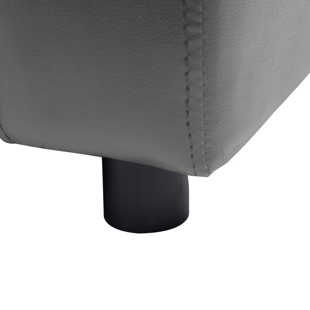 vidaXL Dog Sofa Gray 31.5"x19.7"x15.7" Faux Leather