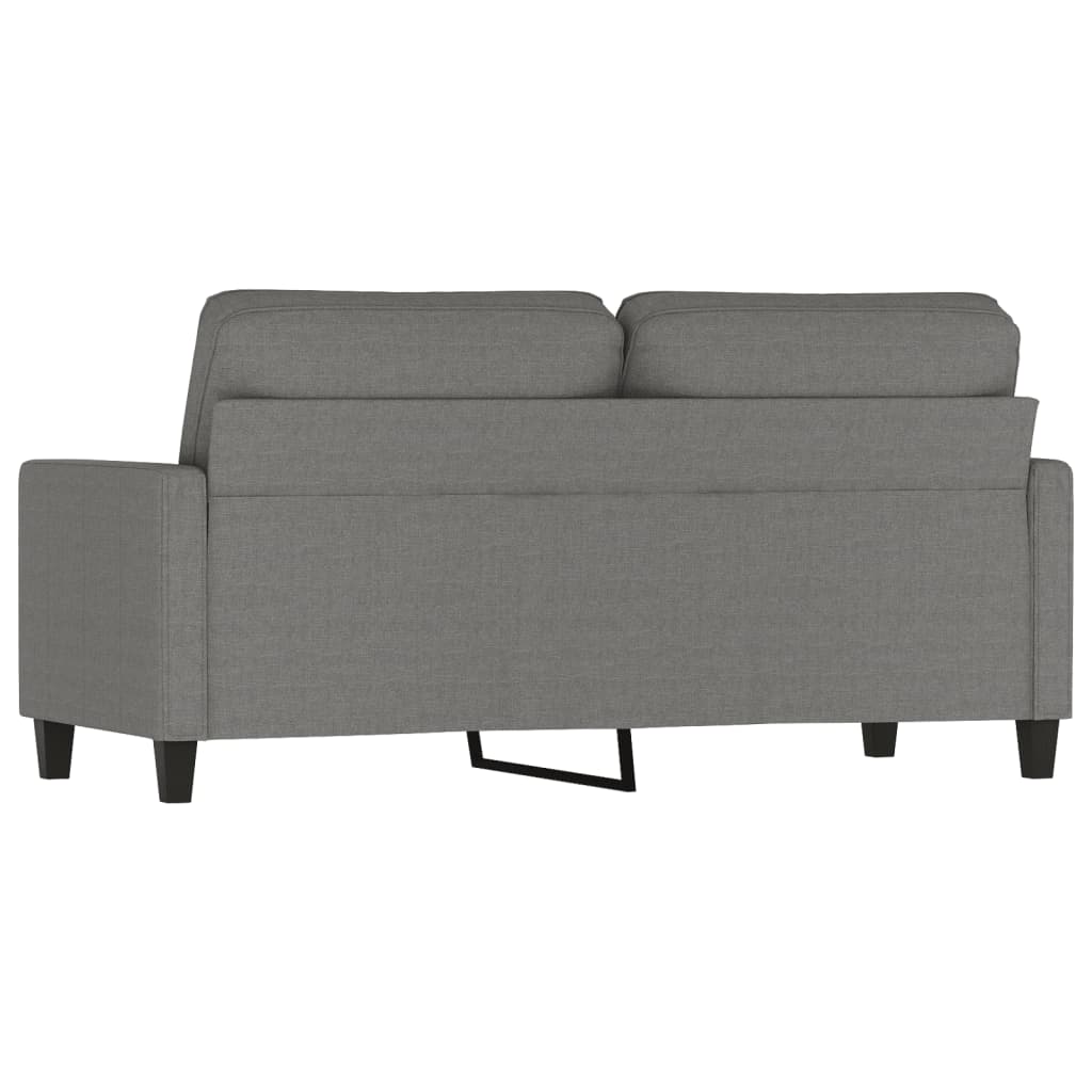 vidaXL 2-Seater Sofa Dark Gray 55.1" Fabric