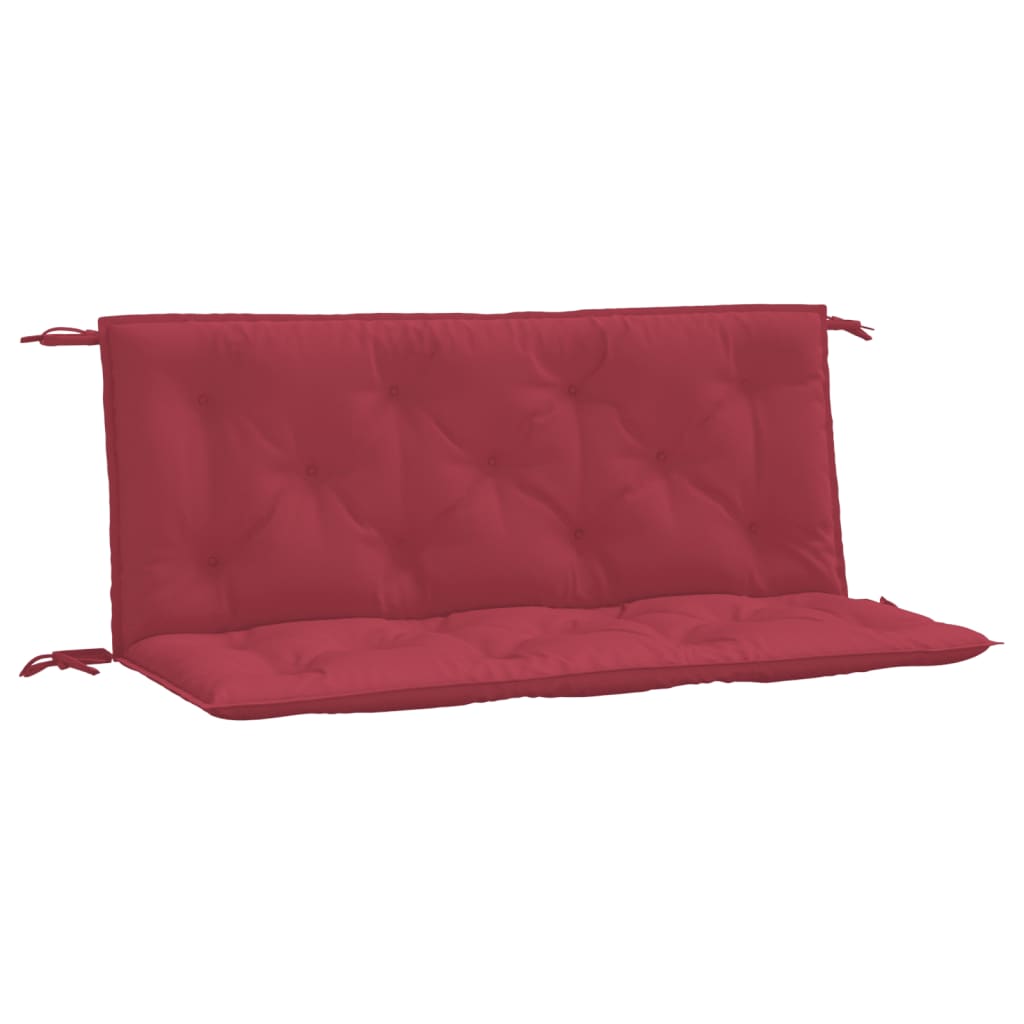 vidaXL Garden Bench Cushions 2pcs Wine Red 47.2"x19.7"x2.8" Oxford Fabric