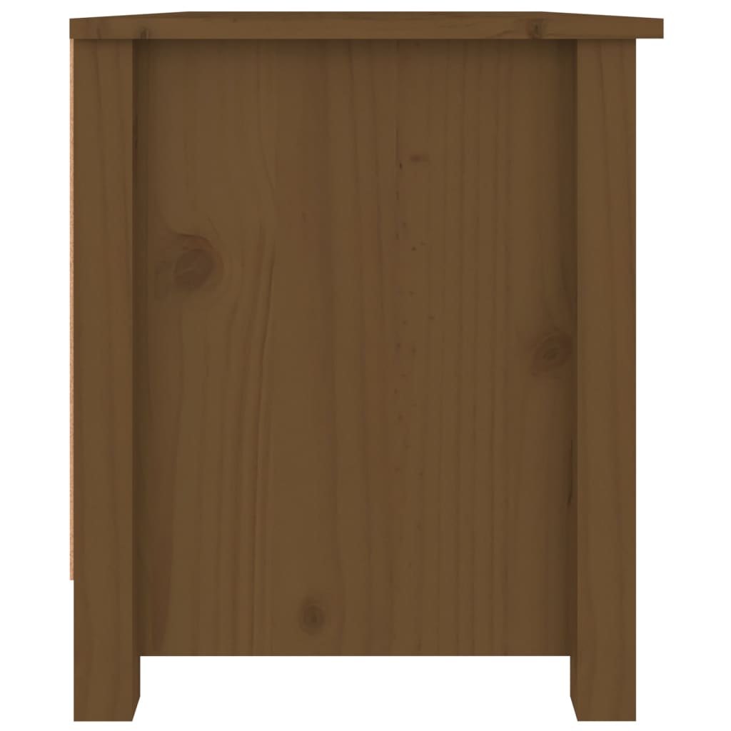 vidaXL Shoe Cabinet Honey Brown 27.6"x15"x17.9" Solid Wood Pine