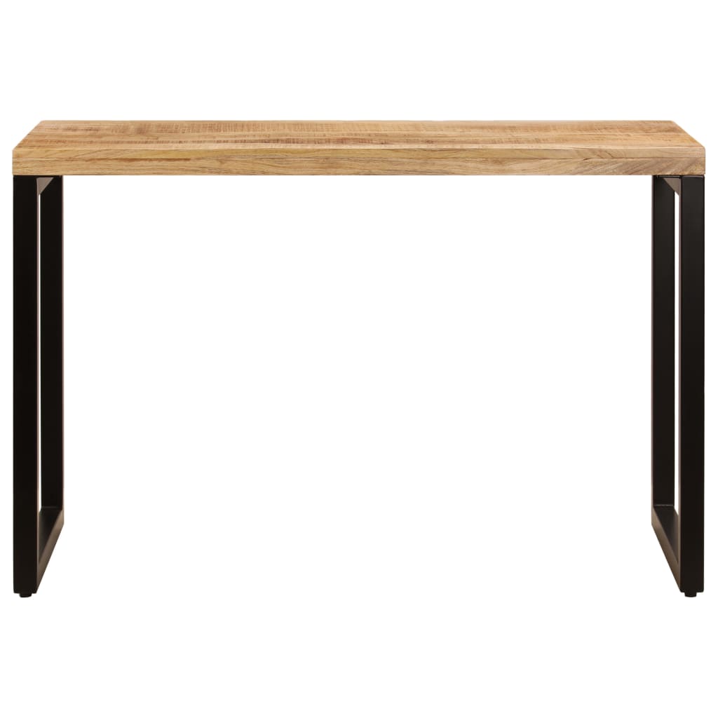 vidaXL Dining Table 45.3"x21.7"x29.9" Solid Mango Wood and Steel