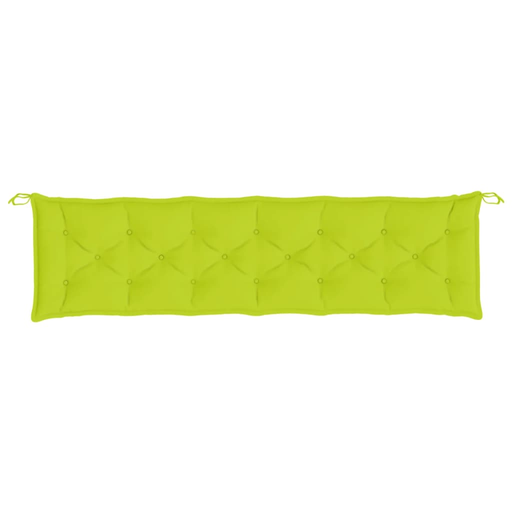 vidaXL Garden Bench Cushions 2pcs Bright Green 78.7"x19.7"x2.8" Oxford Fabric