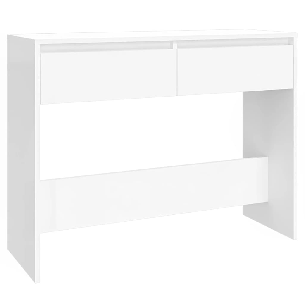 vidaXL Console Table White 39.4"x13.8"x30.1" Engineered Wood