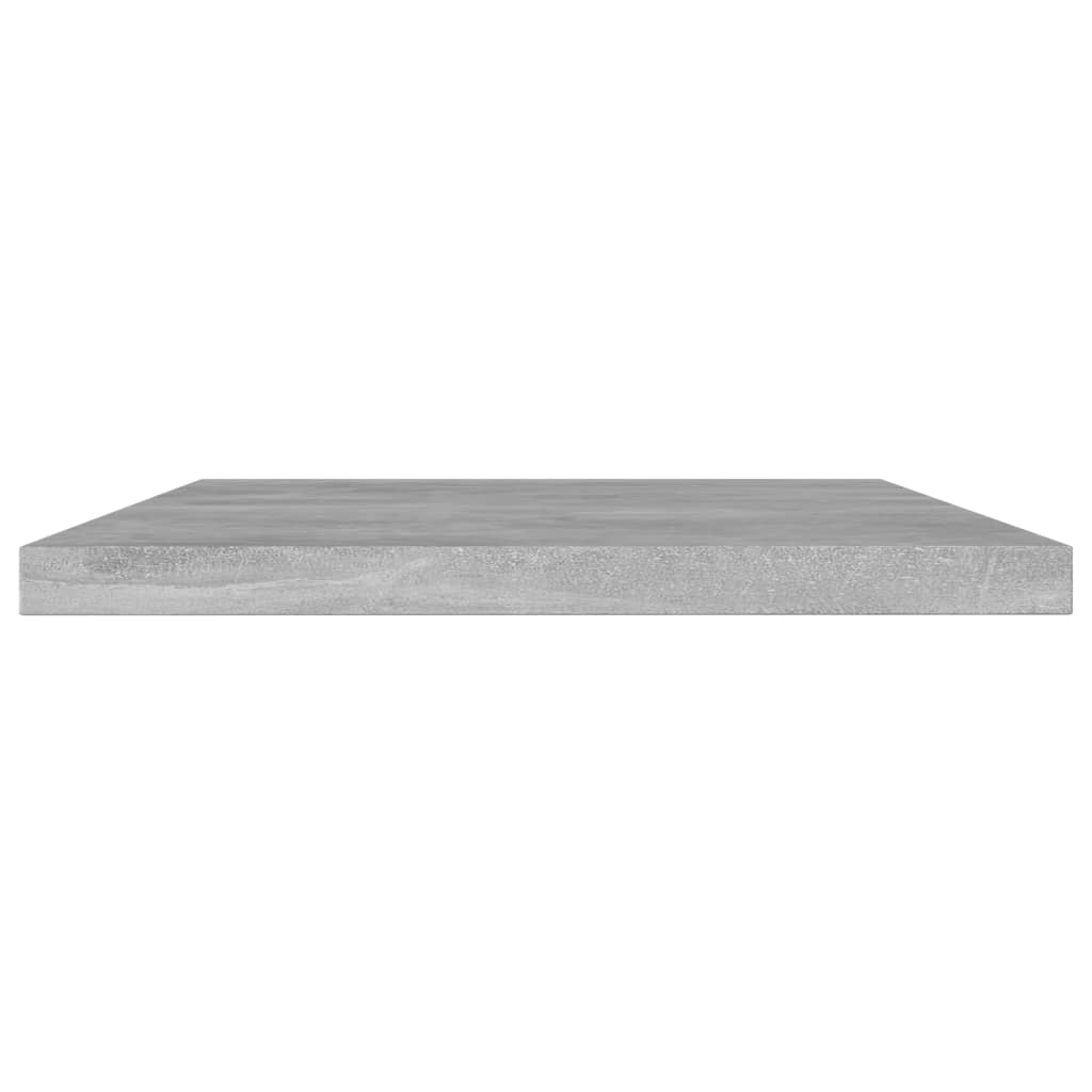 vidaXL Bookshelf Boards 4 pcs Concrete Gray 23.6"x3.9"x0.6" Chipboard