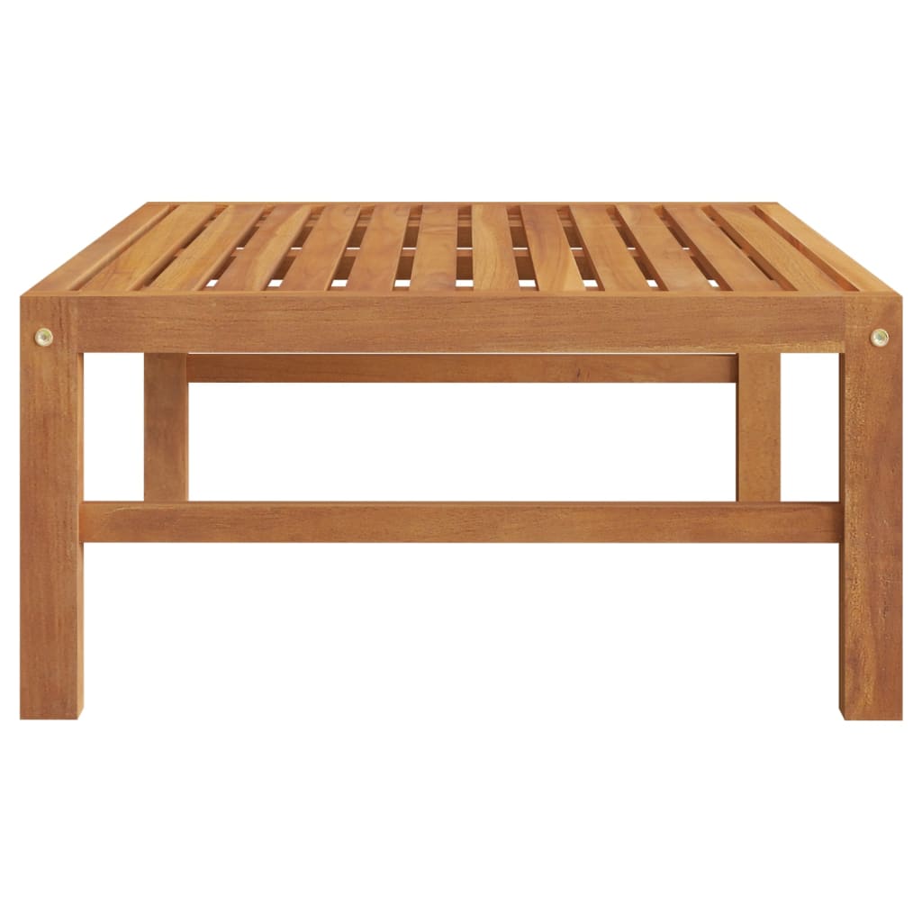 vidaXL Patio Table 24.8"x24.8"x11.8" Solid Teak Wood