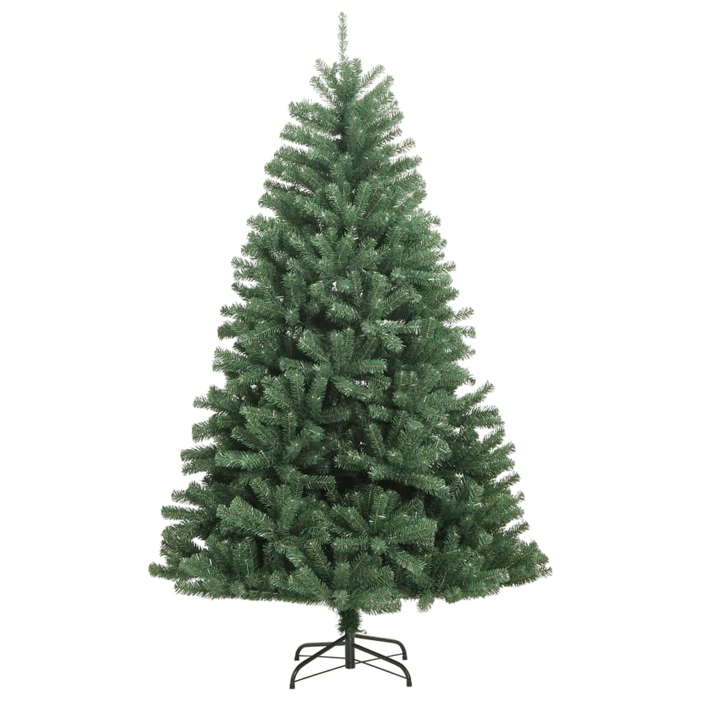 vidaXL Artificial Hinged Christmas Tree with Stand Green 47.2"