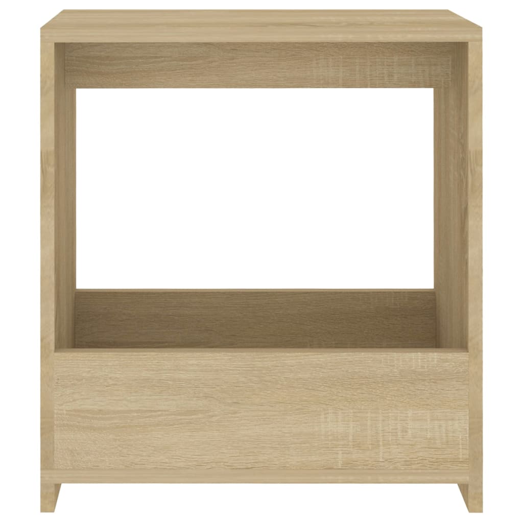 vidaXL Side Table Sonoma Oak 20"x10.2"x20" Chipboard