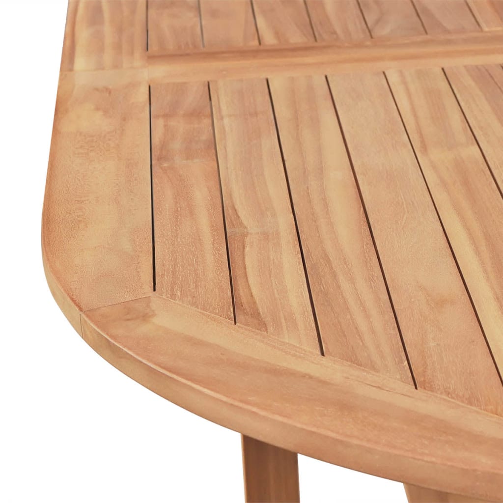 vidaXL 7 Piece Patio Dining Set with Folding Chairs Solid Teak Wood