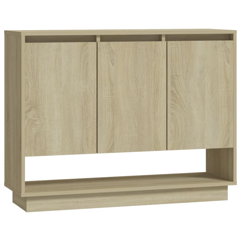 vidaXL Sideboard Sonoma Oak 38.2"x12.2"x29.5" Engineered Wood