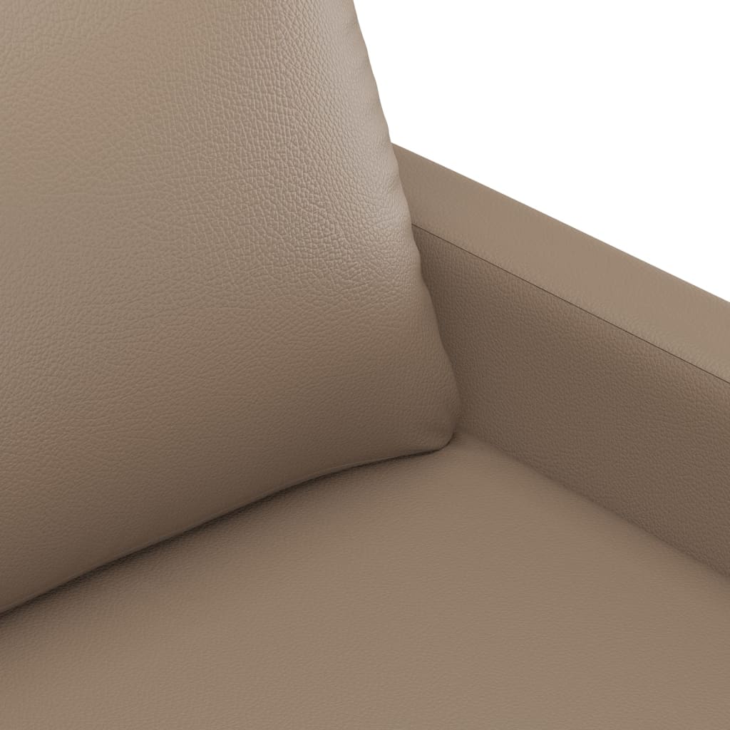 vidaXL Sofa Chair Cappuccino 23.6" Faux Leather