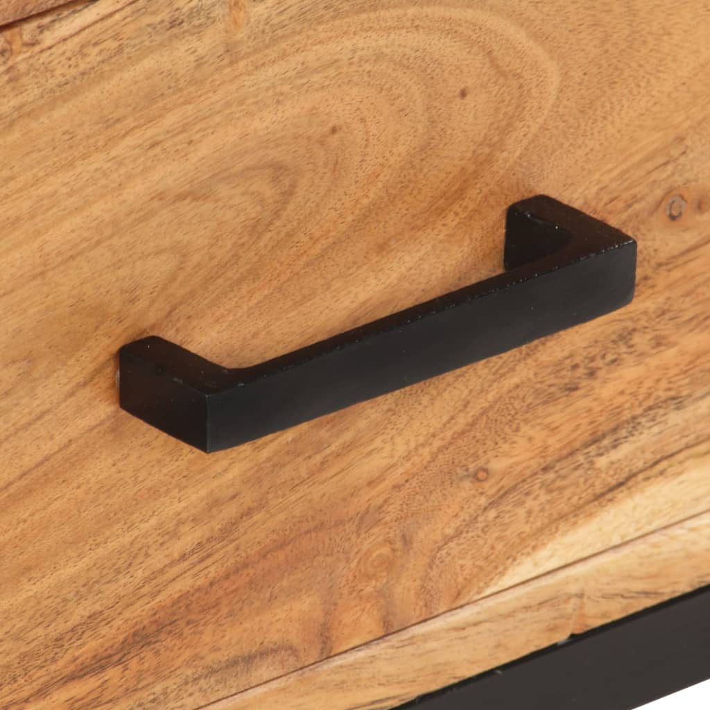 vidaXL Sideboard 34.6"x11.8"x28.7" Solid Acacia Wood